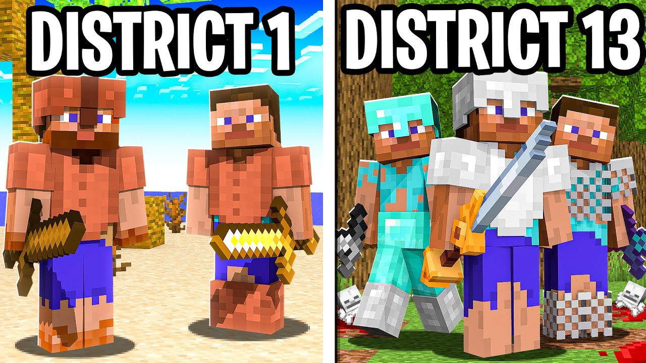 100 Players Simulate THE HUNGER GAMES in Minecraft!