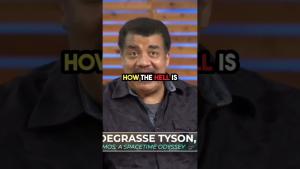 Neil deGrasse Tyson explaining the discovery of continental drift in an engaging and expressive moment from a video discussion.